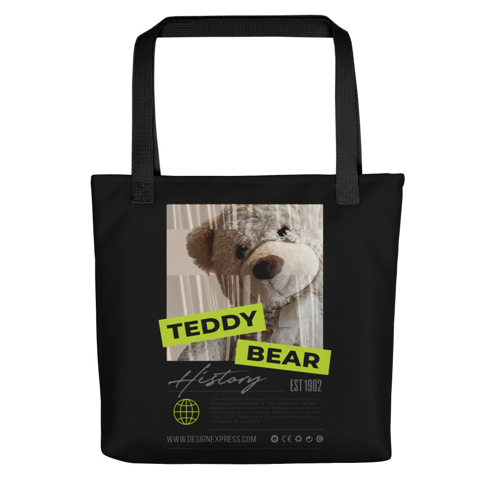 Default Title Teddy Bear Hystory Tote Bag by Design Express