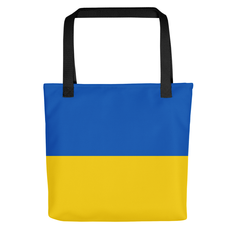 Default Title Ukraine Flag (Support Ukraine) Tote bag by Design Express