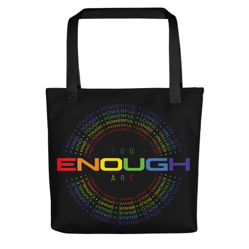 You Are Enough (Colorful) Tote Bag