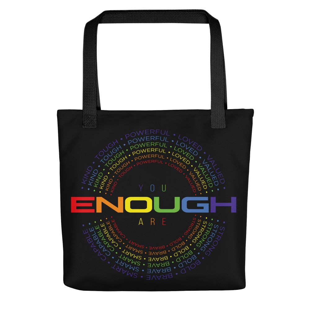 You Are Enough (Colorful) Tote Bag