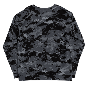 Dark Grey Digital Camouflage Unisex Sweatshirt by Design Express