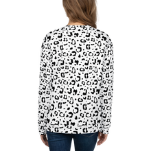 Black & White Leopard Print Unisex Sweatshirt by Design Express