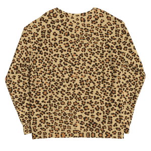Yellow Leopard Print Unisex Sweatshirt by Design Express