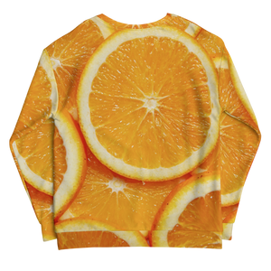 Sliced Orange Unisex Sweatshirt by Design Express