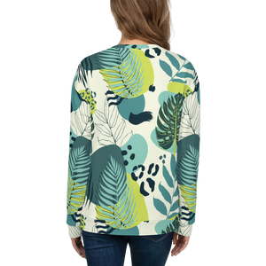 Fresh Tropical Leaf Unisex Sweatshirt by Design Express