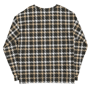 Houndstooth Pattern Unisex Sweatshirt by Design Express