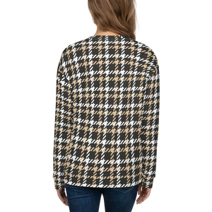 Houndstooth Pattern Unisex Sweatshirt by Design Express