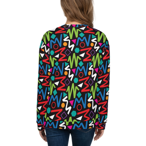 Pop Geometrical Pattern 02 Unisex Sweatshirt by Design Express