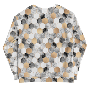Hexagonal Pattern Unisex Sweatshirt by Design Express