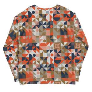 Mid Century Pattern Unisex Sweatshirt by Design Express
