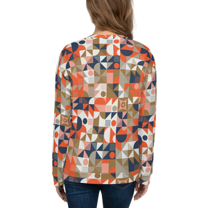 Mid Century Pattern Unisex Sweatshirt by Design Express