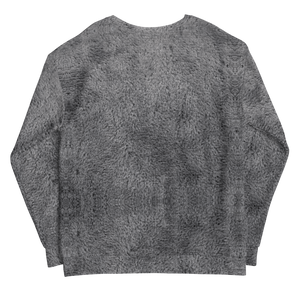 Soft Grey Fur Print Unisex Sweatshirt by Design Express