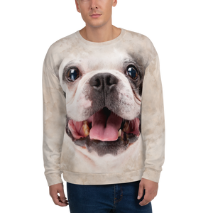 XS Boston Terrier "All Over Animal" Unisex Sweatshirt by Design Express