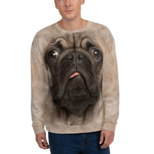 XS Pug Puppy "All Over Animal" Unisex Sweatshirt by Design Express