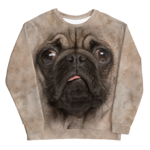 Pug Puppy "All Over Animal" Unisex Sweatshirt by Design Express