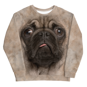 Pug Puppy "All Over Animal" Unisex Sweatshirt by Design Express