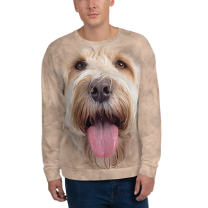 XS Labradoodle "All Over Animal" Unisex Sweatshirt by Design Express