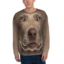 XS Weimaraner "All Over Animal" Unisex Sweatshirt by Design Express