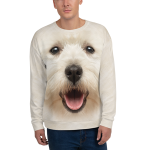 XS West Highland White Terrier "All Over Animal" Unisex Sweatshirt by Design Express