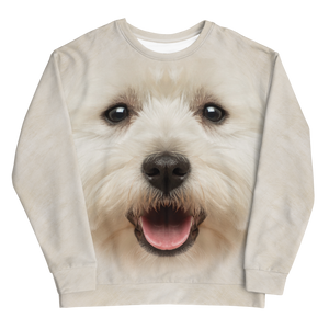 West Highland White Terrier "All Over Animal" Unisex Sweatshirt by Design Express