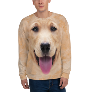 XS Yellow Labrador "All Over Animal" Unisex Sweatshirt by Design Express