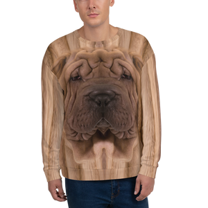 XS Shar Pei "All Over Animal" Unisex Sweatshirt by Design Express