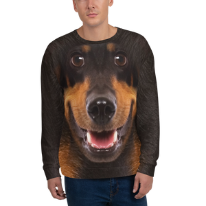 XS Dachshund "All Over Animal" Unisex Sweatshirt by Design Express