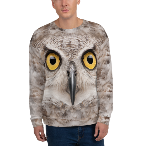 XS Great Horned Owl Unisex Sweatshirt by Design Express