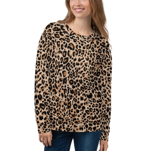 XS Golden Leopard Unisex Sweatshirt by Design Express