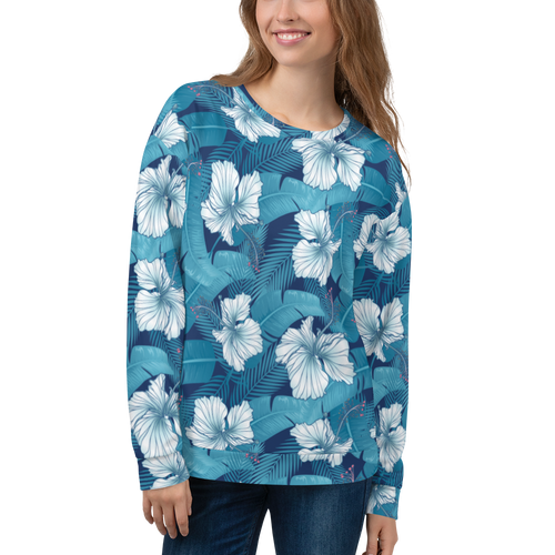 XS Hibiscus Leaf Unisex Sweatshirt by Design Express