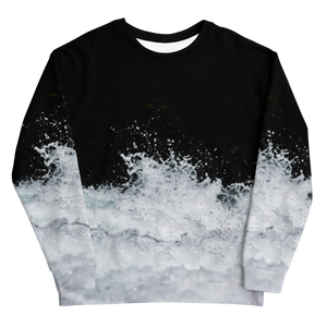 Black & White Water Unisex Sweatshirt by Design Express