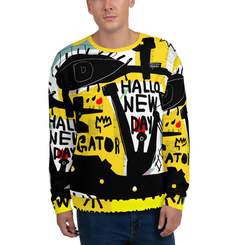 XS Basquiat Style Unisex Sweatshirt by Design Express