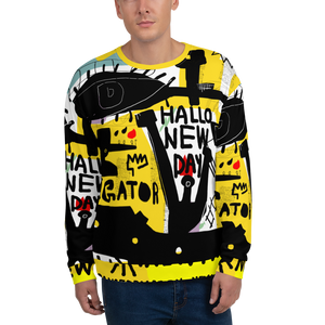 XS Basquiat Style Unisex Sweatshirt by Design Express