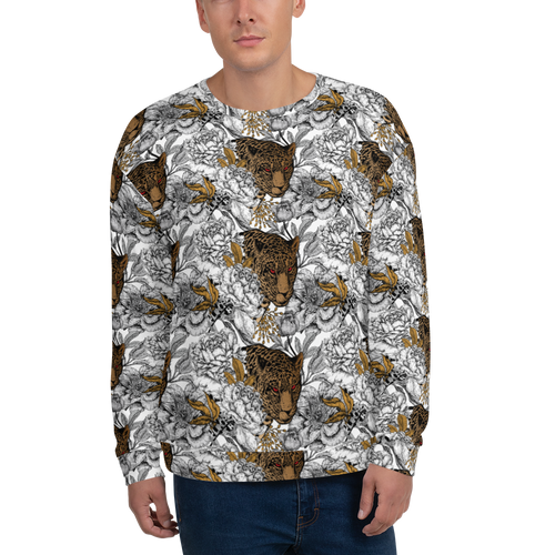 XS Leopard Head Unisex Sweatshirt by Design Express