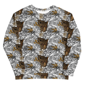 Leopard Head Unisex Sweatshirt by Design Express