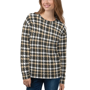 XS Houndstooth Pattern Unisex Sweatshirt by Design Express