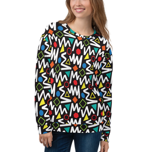 XS Pop Geometrical Pattern Unisex Sweatshirt by Design Express