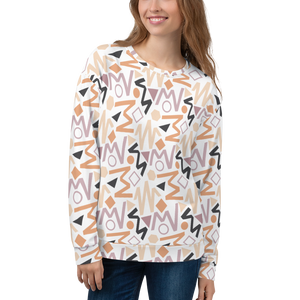 XS Soft Geometrical Pattern Unisex Sweatshirt by Design Express