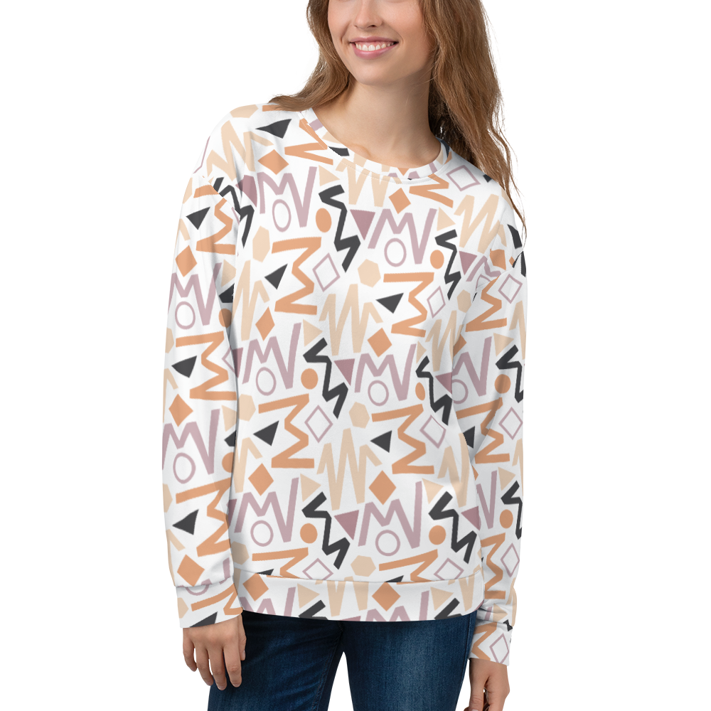 XS Soft Geometrical Pattern Unisex Sweatshirt by Design Express