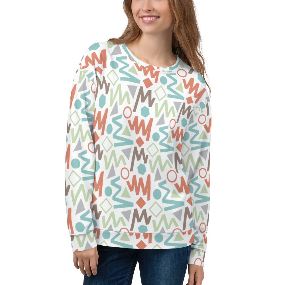 XS Soft Geometrical Pattern 02 Unisex Sweatshirt by Design Express