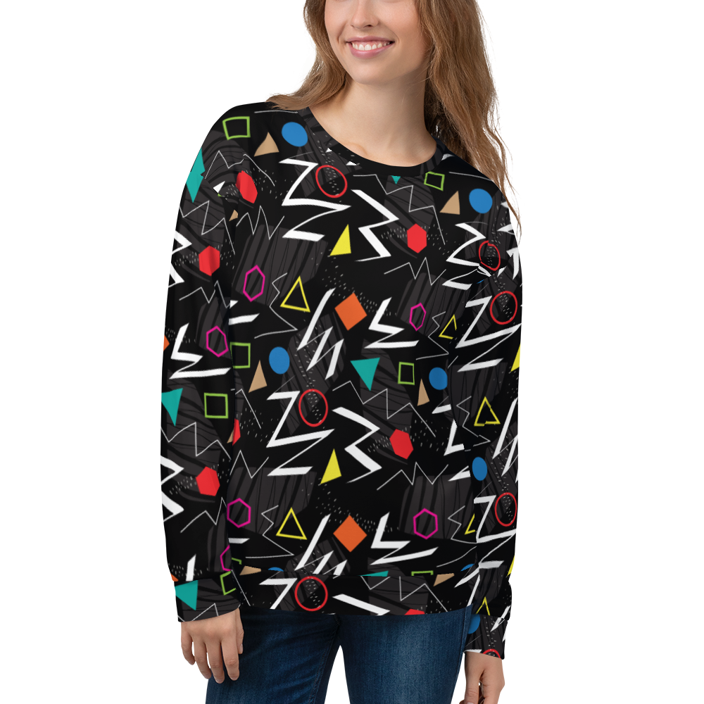 XS Mix Geometrical Pattern Unisex Sweatshirt by Design Express