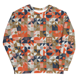 Mid Century Pattern Unisex Sweatshirt by Design Express