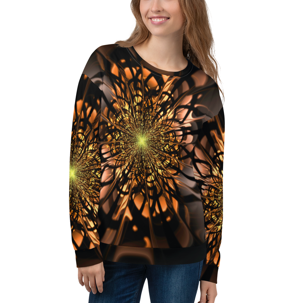 XS Abstract Flower 02 Unisex Sweatshirt by Design Express