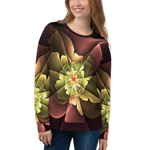 XS Abstract Flower 04 Unisex Sweatshirt by Design Express
