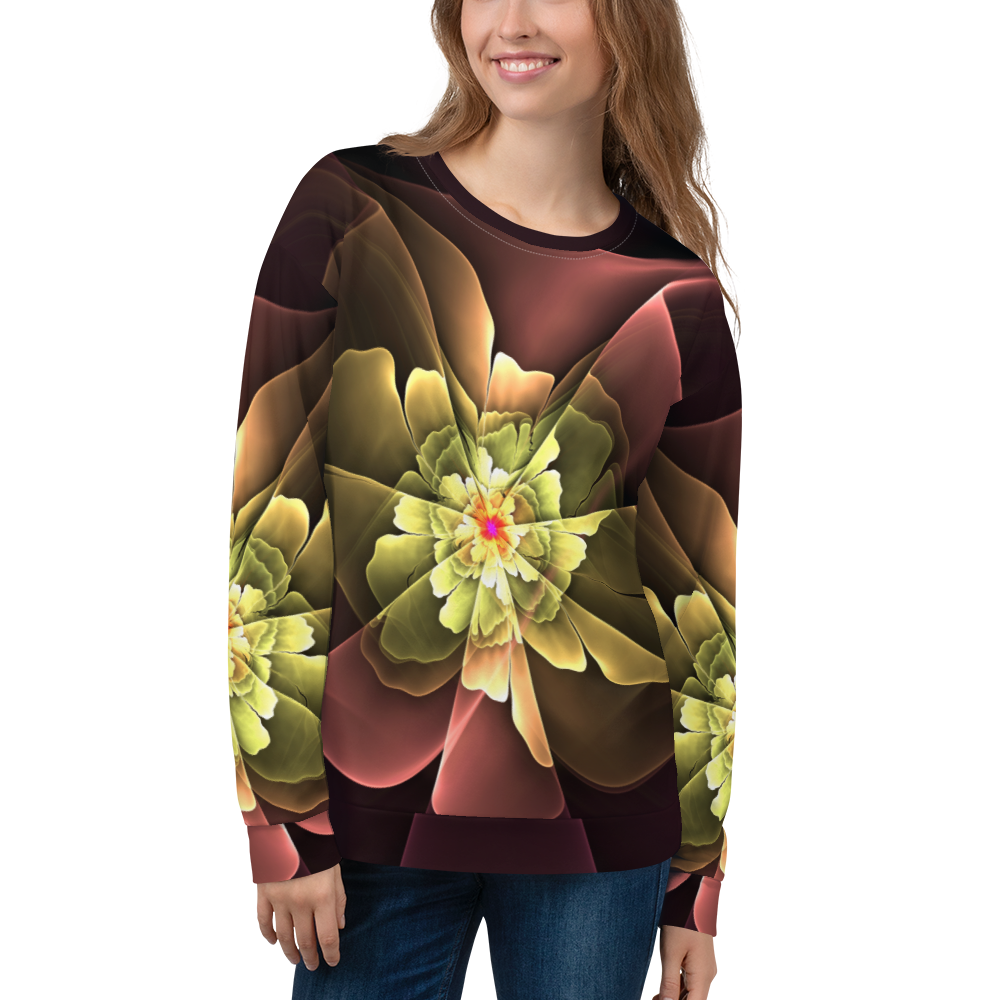 XS Abstract Flower 04 Unisex Sweatshirt by Design Express