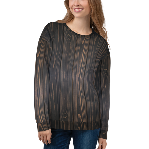 XS Black Wood Unisex Sweatshirt by Design Express