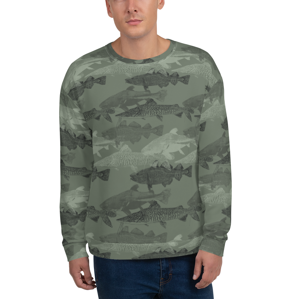 Army Green Catfish Unisex Sweatshirt Design Express