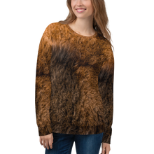 XS Bison Fur Print Unisex Sweatshirt by Design Express