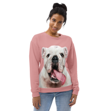 Cute White Bulldog Unisex Sweatshirt