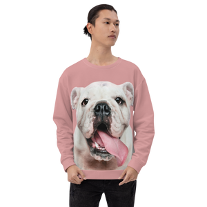 Cute White Bulldog Unisex Sweatshirt